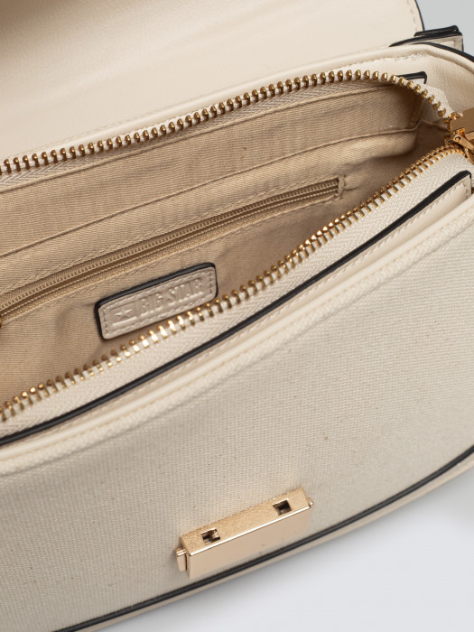 Svetlobéžová dámska kabelka ZAHARI 801